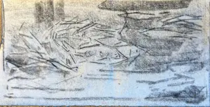 Gerrit Willem Dijsselhof - Drie potloodschetsen kopen? Bied vanaf 100!