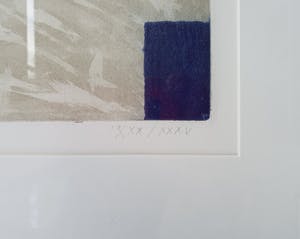 Harrie Gerritz - Kleurenets | Compositie met rode driehoek | Ingelijst kopen? Bied vanaf 65!
