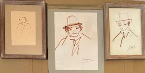 Hans van Ieperen - 3 pentekeningen w.o. Clown kaufen? Bieten Sie von 150!