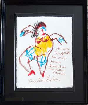 Anton Heyboer - ☆☆☆ IN PRIJS VERLAAGD ☆☆☆ Can Can danseres - verkocht voor € 10!