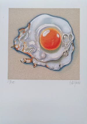 Niet of onleesbaar gesigneerd - "Fried Eggs" (set van twee litho's) kopen? Bied vanaf 1!