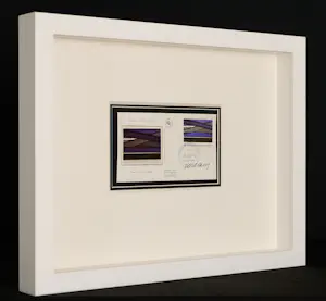 Pierre Soulages - Signiert - First Day Cover “Pour un Timbre 1986” - gerahmt kopen? Bied vanaf 790!