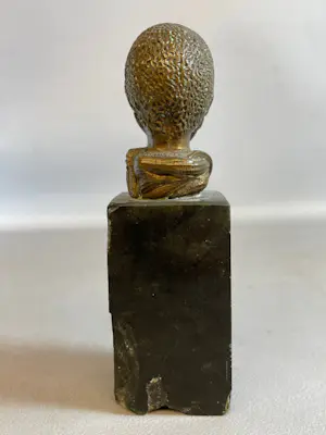 Ethiopie - 230122- Extremly Rare Antique Haile Selassie bronze buste on sokkel - Ethiopia. kopen? Bied vanaf 225!