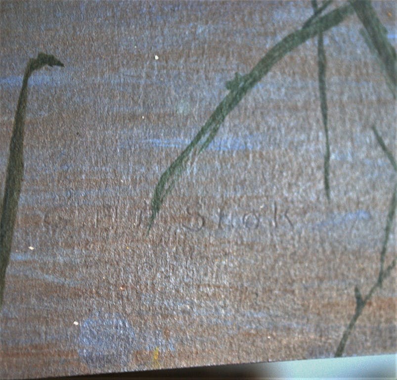 Niet of onleesbaar gesigneerd -  gesigneerde gouache - bloeiende waterplanten - GRATIS VERZENDING NL kopen? Bied vanaf 40!