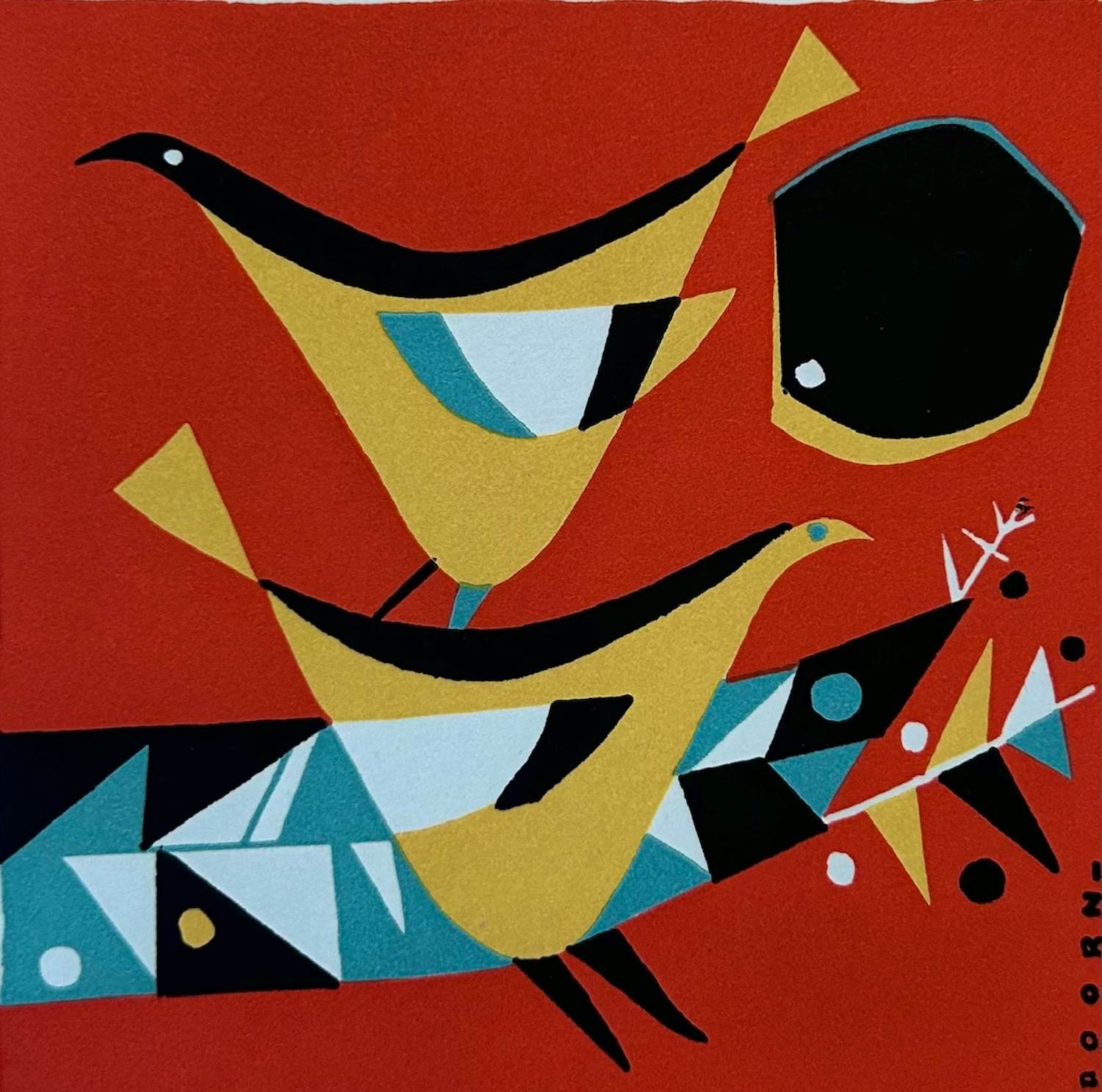 Jan van Doorn - Zeven vogels - zeven kleurenhoutsneden kopen? Bied vanaf 45!