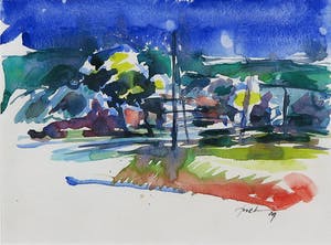 Piet Snoeren - Aquarel, Zonder titel kopen? Bied vanaf 1!