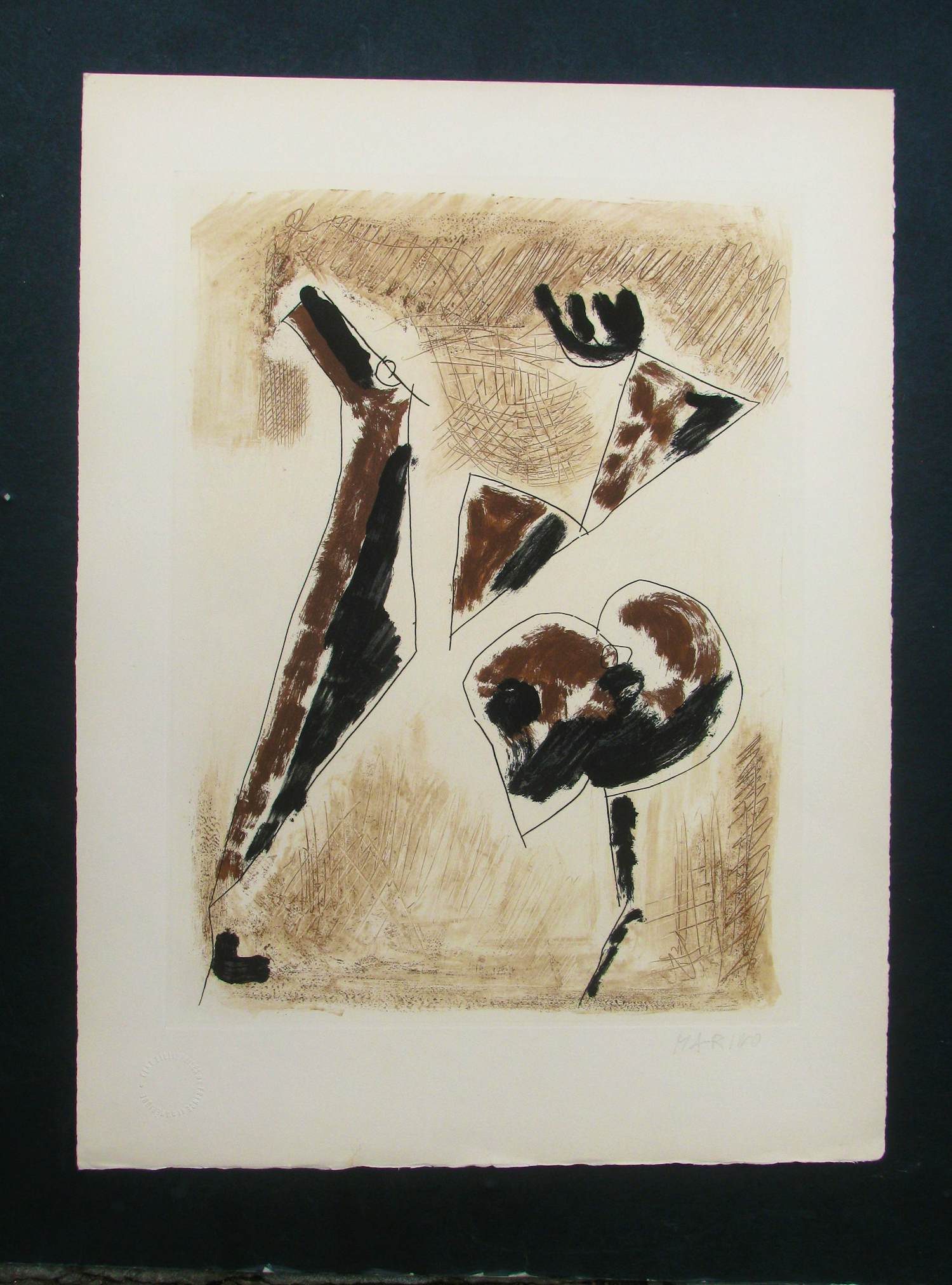 Marino Marini、scomposizione、希少画集画 Marino Marini, Decomposition (Scomposizione), 1970