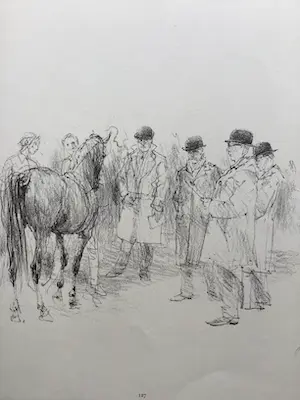 Piet Klaasse - Paarden, proefdrukken offsetlitho, 2-zijdig bedrukt, gesigneerd in druk kopen? Bied vanaf 40!