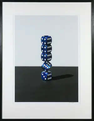 Bram Spaan - Giclee, Een dobbeltje op zijn kant - Ingelijst kopen? Bied vanaf 50!