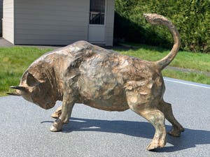Pierre Chenet - Bronzen stier kopen? Bied vanaf 300!