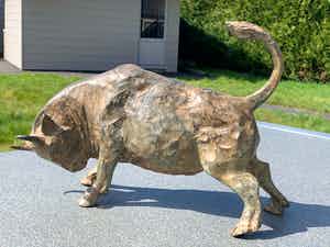 Pierre Chenet - Bronzen stier verkocht voor € 300!