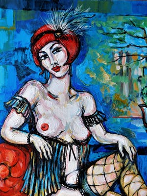 Natia Antadze - "Frauen mit Cactus" kopen? Bied vanaf 1!