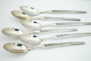 Jaren 60 Koninklijke van Kempen en Begeer 6 zilveren lepeltjes - in org. verpak! kopen? Bied vanaf 65!