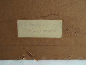 Roger Hebbelinck - naar Albert Saverys - Kleurenets , Paysage d’Hiver / Winterlandschap - GROOT kopen? Bied vanaf 10!