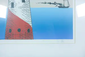 Helmut Böhm - Ets, West East- Ingelijst kopen? Bied vanaf 50!