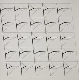Wil Verhey - Zeefdruk, Geometrische compositie kopen? Bied vanaf 1!