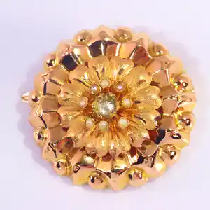 Vintage antique 18K gold brooch verkocht voor € 237!