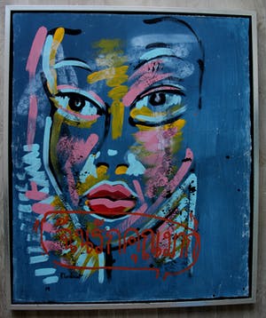 Peter Klashorst - Acryl op doek: Sawadi kha kopen? Bied vanaf 275!