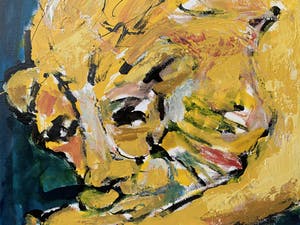 Martin van Wordragen - Olieverf op doek - Wild goud (80x60) kopen? Bied vanaf 450!