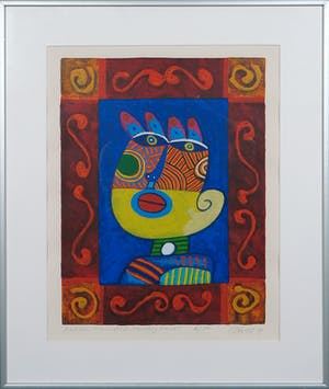 Clemens Briels - Litho, A window there mind be something behind I- Ingelijst kopen? Bied vanaf 60!