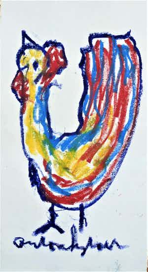 Anton Heyboer - De oervogel . verkocht voor € 300!