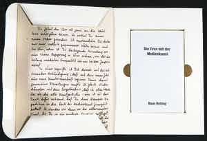 Hans Belting - Die Crux mit der Medienkunst, 1995 verkocht voor € 1!