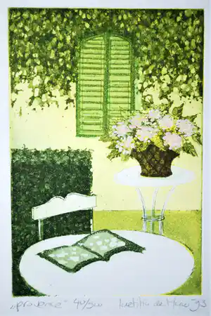 Laetitia de Haas - Provence - ingelijste kleurets verkocht voor € 40!