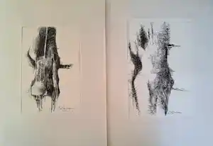 Paul Van Gysegem - Abstracte composities verkauft für € 80!