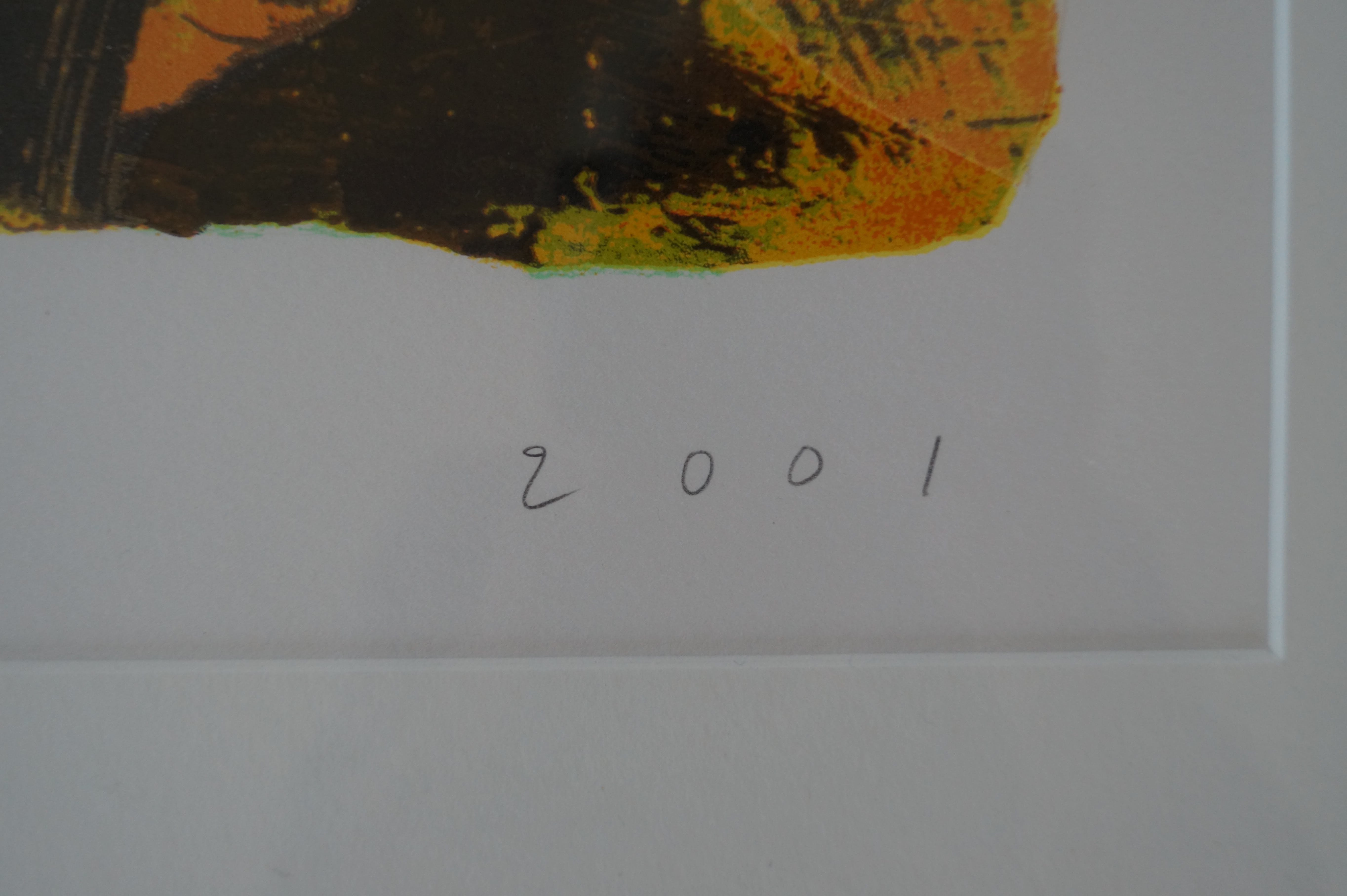 Jos Verwiel - grote zeefdruk - mooi ingelijst kopen? Bied vanaf 40!