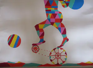 Ferry Slebe - Harlekijn met parasol kopen? Bied vanaf 55!