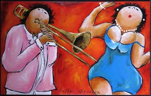 Theo Broeren - Acryl op doek, Music (Zeer groot) kopen? Bied vanaf 100!