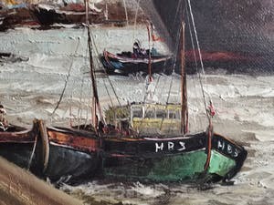 Rick Theunissen - Havenzicht op bedrijvige Rotterdamse haven kopen? Bied vanaf 65!