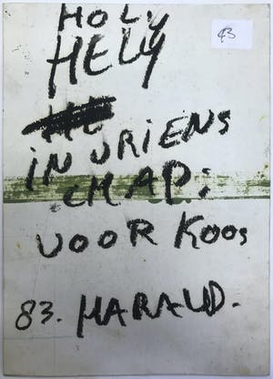 Harald Vlugt - Gemengde techniek/collage, Holy Hely kopen? Bied vanaf 35!