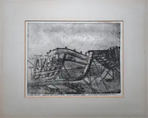 Oscar Verpoorten - ets: Werf van Kotters 9/15 - 25524 kopen? Bied vanaf 250!