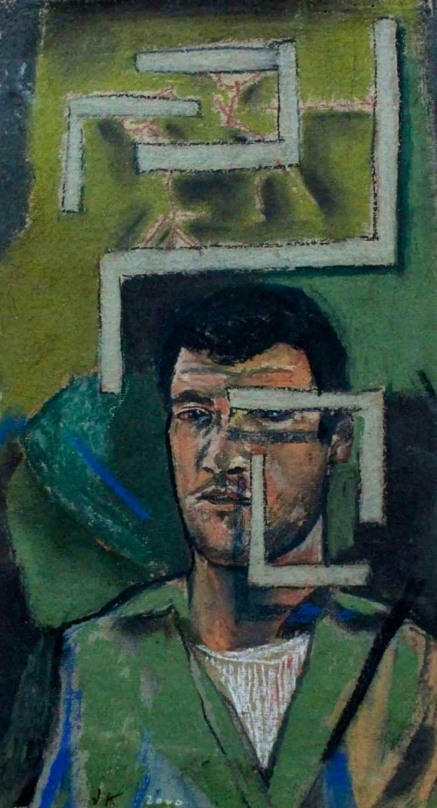 Jasper Krabbé - Pastel: Zelfportret - 2000 (zeer sterk in prijs verlaagd!) kopen? Bied vanaf 395!