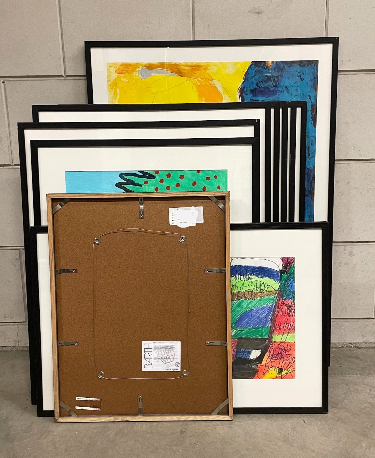 Niet of onleesbaar gesigneerd - LOT VAN 10 LIJSTEN! O.a. stevige Barth-lijsten, verschillende formaten (nr. 3) kopen? Bied vanaf 1!