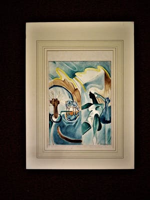 Ben Griepink - Amsterdam 1931 - Surrealistische Aquarel - gesigneerd kopen? Bied vanaf 20!