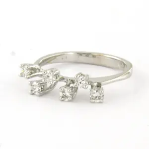 18k gouden ring bezet met briljant geslepen diamanten tot. 0,25ct - F/G - VS/SI kopen? Bied vanaf 395!
