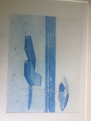 Lucie Meulendijks - Twee strandimpressies kopen? Bied vanaf 30!