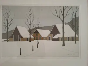 Klaas Bernink - Winterlandschap met Twentse boerderij kaufen? Bieten Sie von 300!