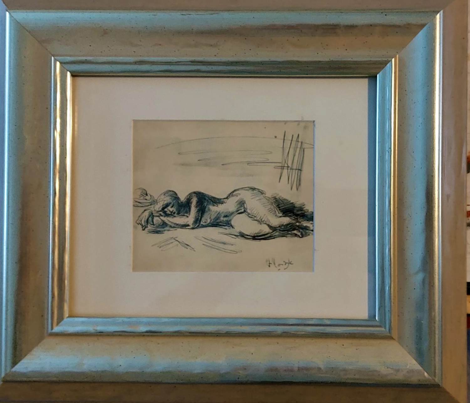 Gerard Hordijk - Liggend naakt verkocht voor € 200!