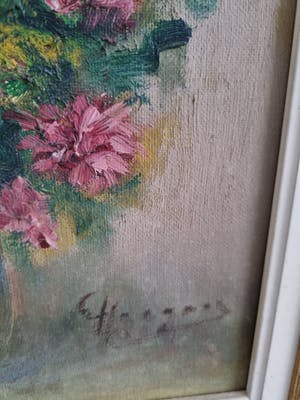 Niet of onleesbaar gesigneerd - Stilleven bloemen gesigneerd kopen? Bied vanaf 1!