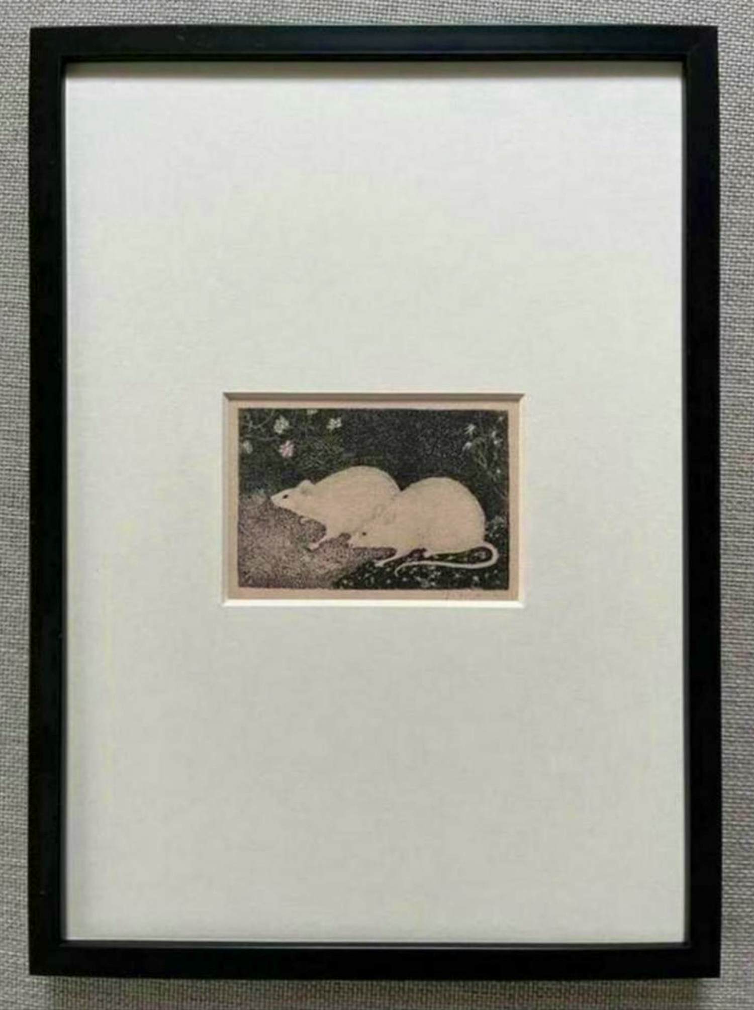Jan Mankes - Originele Heliogravure 2 Muizen 1923 kopen? Bied vanaf 120!