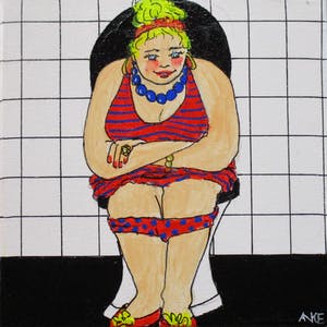 Anke Peddemors - kunst voor in het kleinste kamertje Trudy kopen? Bied vanaf 17!