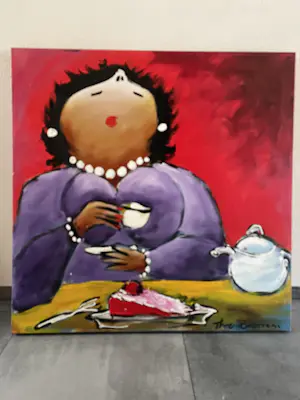 Theo Broeren - Acryl op doek (Schilderij) - Esther kopen? Bied vanaf 100!