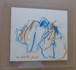 Anton Heyboer - FIGUREN / ORIGINEEL WERK / 44x50cm / SIG / PLEXI kopen? Bied vanaf 95!