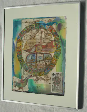 Kees de Waal - (1922-2025): Ingelijst, Gemengde techniek , ‘Quo Vadis’ – 1999 kopen? Bied vanaf 250!