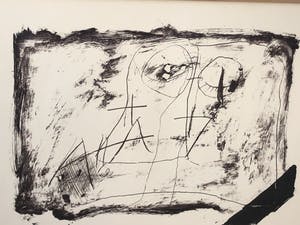 Antoni Tapies - zonder titel - met lijst kopen? Bied vanaf 495!