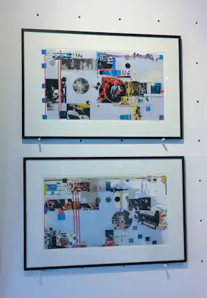Sam Middleton - Set van twee werken op papier inclusief lijst! verkauft für € 85!