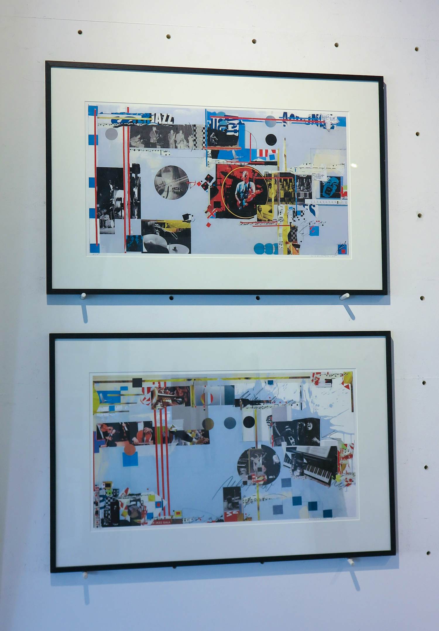 Sam Middleton - Set van twee werken op papier inclusief lijst! verkocht voor € 100!